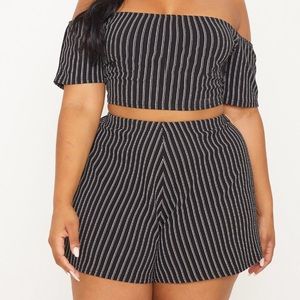 Pretty Little Thing Double Stripe Floaty Shorts